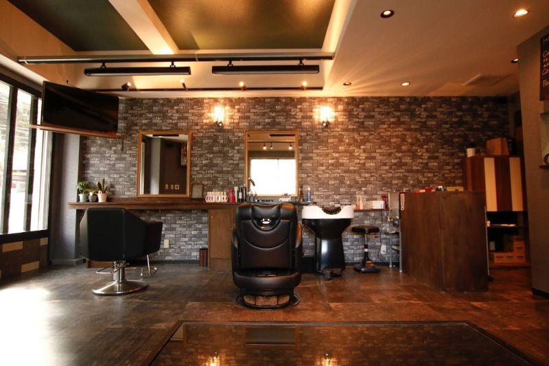 BarBer Salon Hair Genicのおしゃれな店内