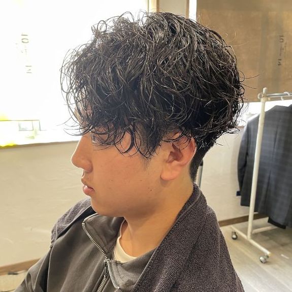 長崎のメンズに人気のパーマスタイル