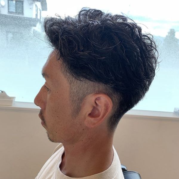 Men's Dahlia hair mieuxs 高崎のショートスタイル